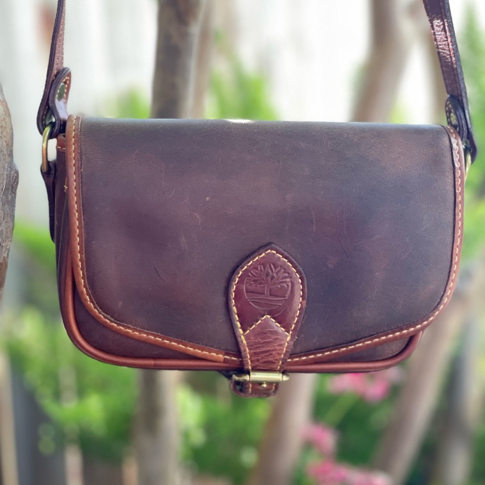 Timberland small leather crossbody shoulder belt or bum bag - wear it many ways!